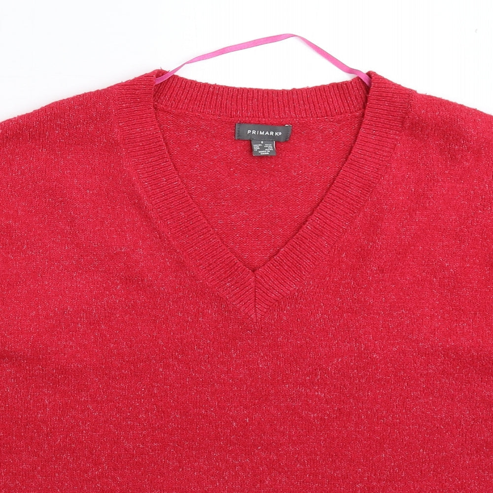 Primark Womens Pink  Knit Pullover Jumper Size 12  - Oversized