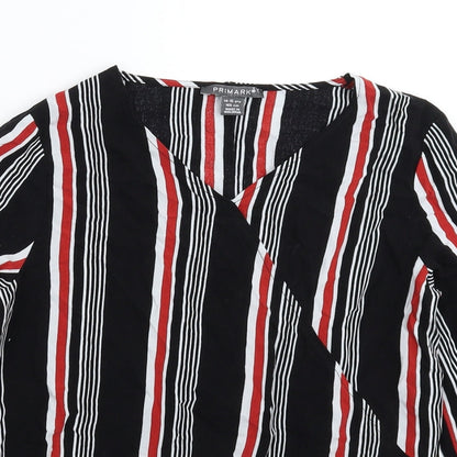 Primark Girls Multicoloured Striped  Basic Blouse Size 14-15 Years