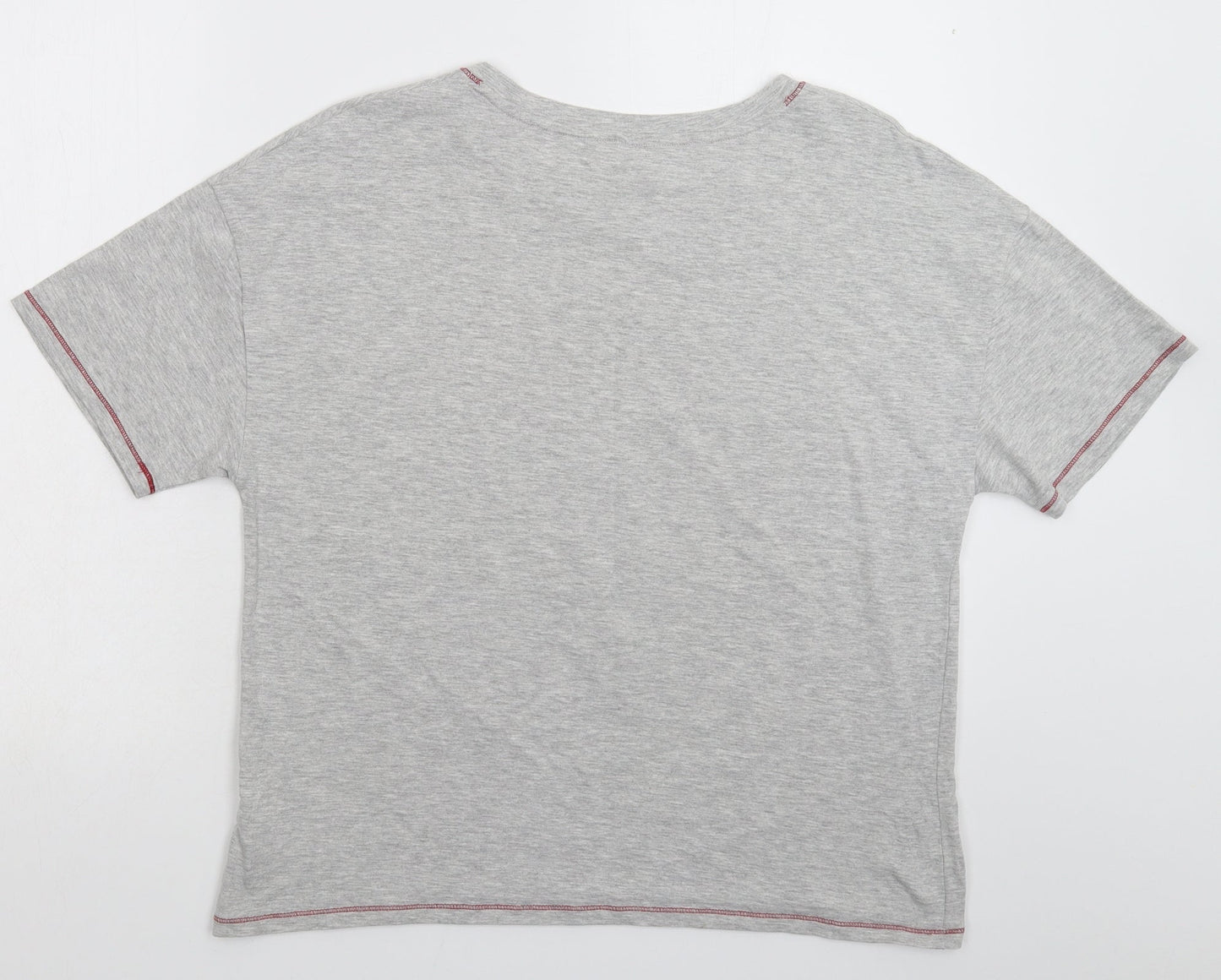 Womens UK Size 14 Day Dreams Grey Basic T-Shirt