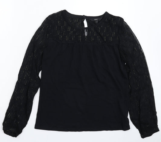 Womens UK Size 6 NEXT Black Pullover Jumper