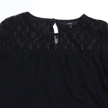 Womens UK Size 6 NEXT Black Pullover Jumper