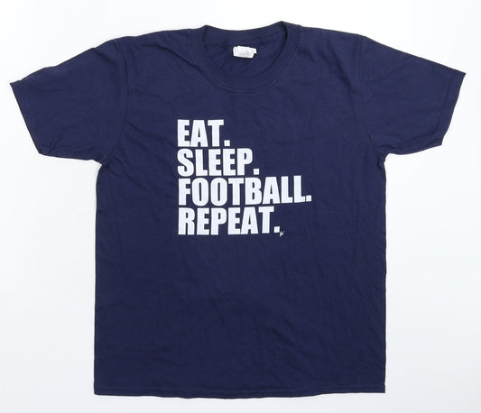 Gildan Boys Blue   Basic T-Shirt Size XL