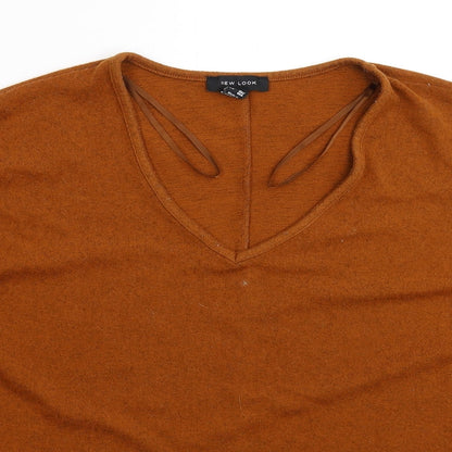 Womens UK Size M New Look Brown Pullover Jumper