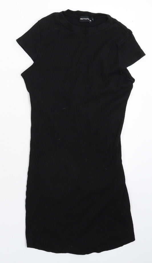 PRETTYLITTLETHING Womens Black   Bodycon  Size 12
