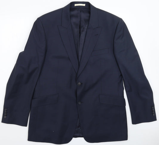Mens UK Size 44 Limehaus Regular Blue Suit Jacket