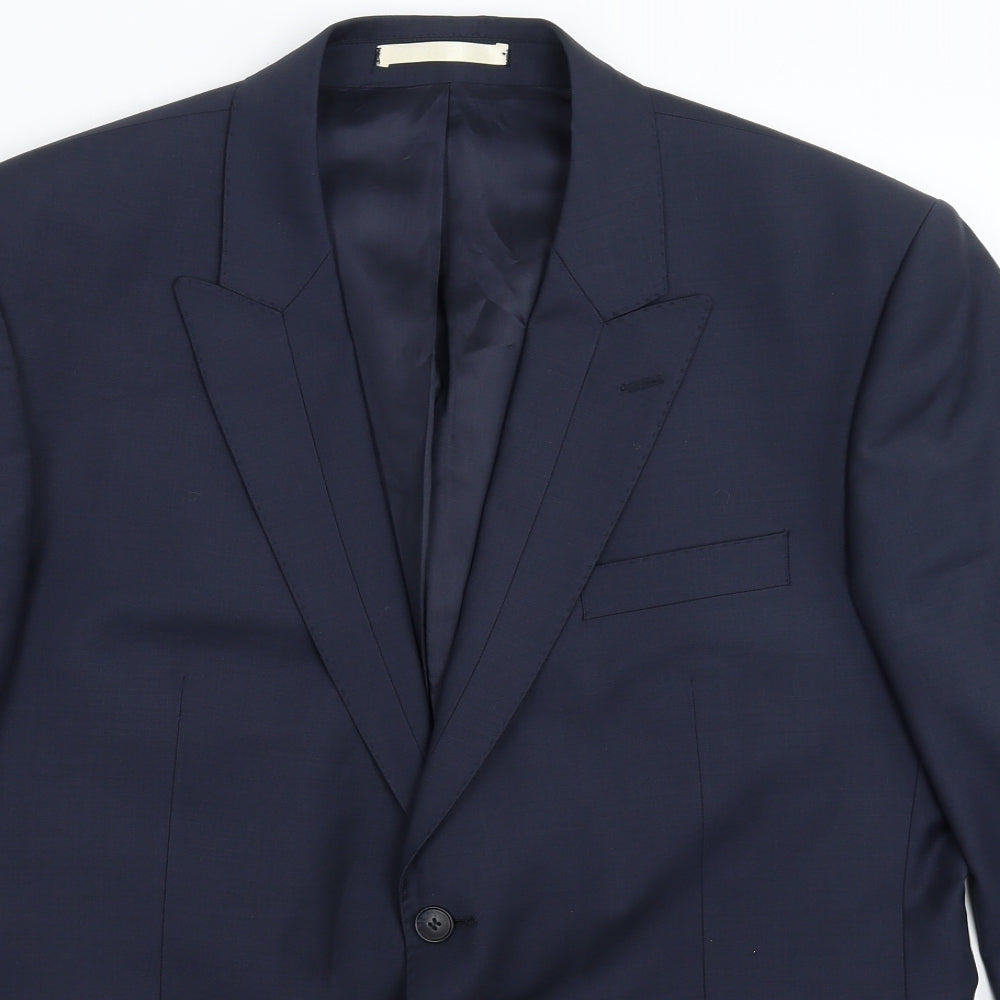 Mens UK Size 44 Limehaus Regular Blue Suit Jacket