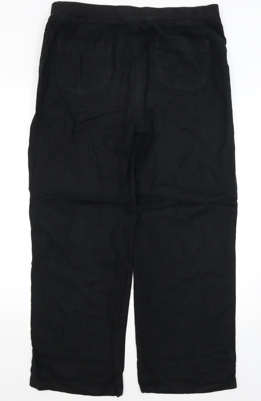 Womens UK Size 14 M&S Regular Fit  Black Trousers