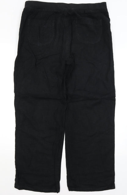 Womens UK Size 14 M&S Regular Fit  Black Trousers