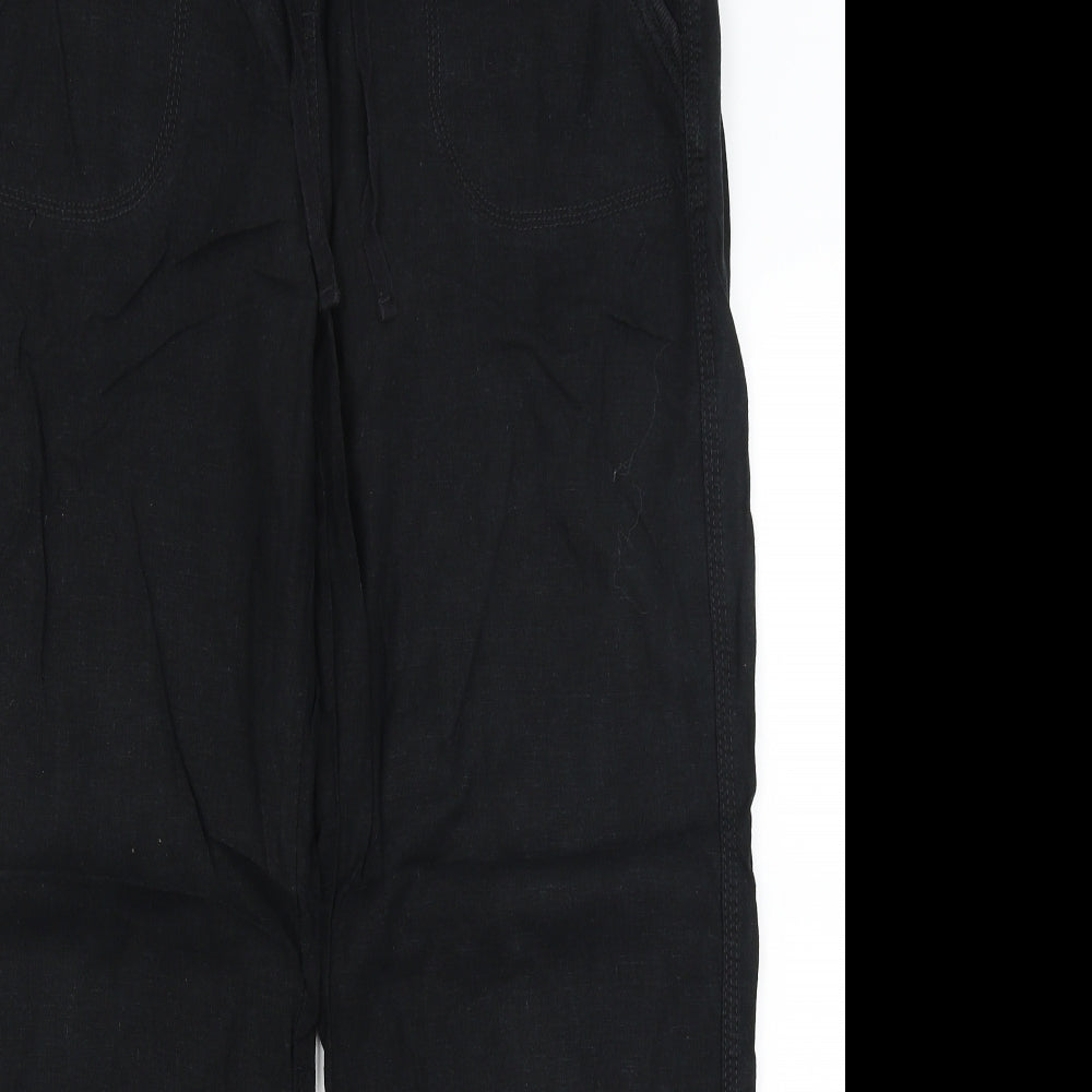 Womens UK Size 14 M&S Regular Fit  Black Trousers