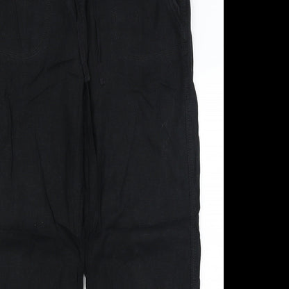 Womens UK Size 14 M&S Regular Fit  Black Trousers