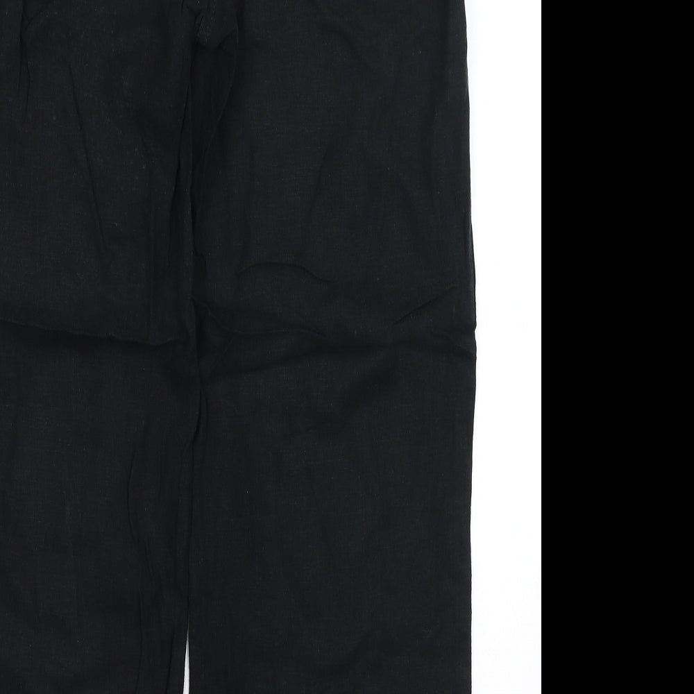 Womens UK Size 14 M&S Regular Fit  Black Trousers