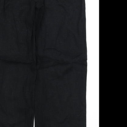 Womens UK Size 14 M&S Regular Fit  Black Trousers