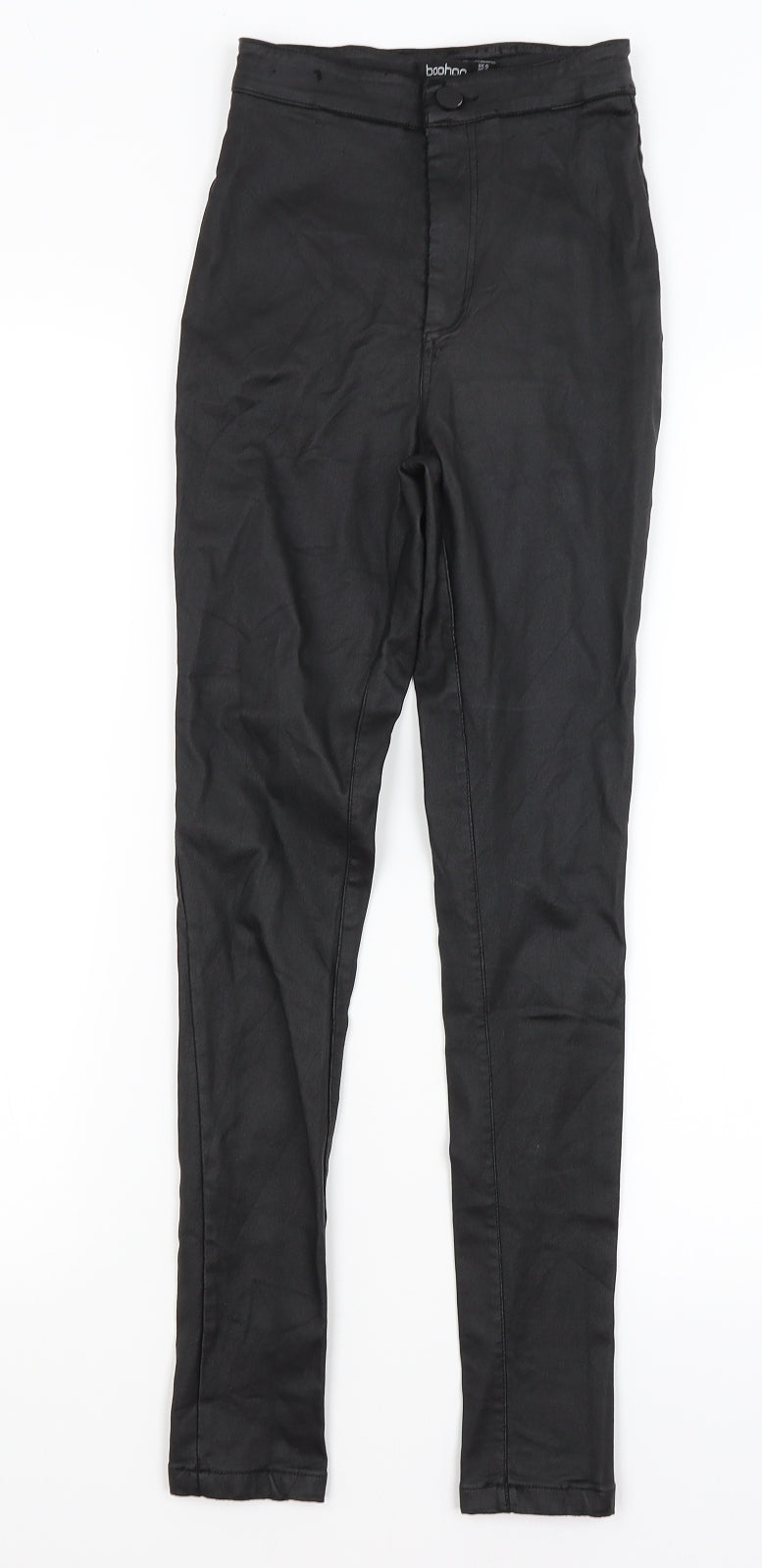 Womens UK Size 6 Boohoo Regular Fit  Black Trousers