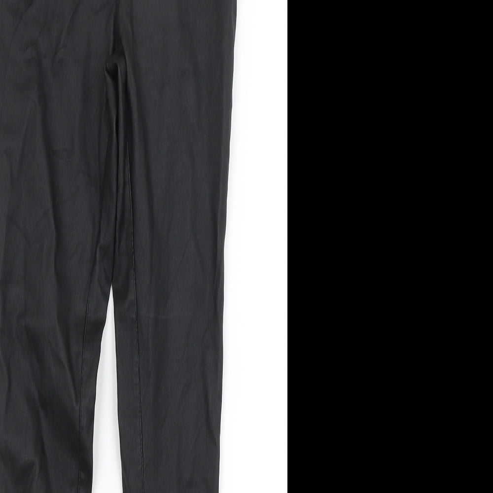 Womens UK Size 6 Boohoo Regular Fit  Black Trousers