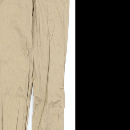 Womens UK Size 8 H&M Regular Fit Chino Brown Trousers
