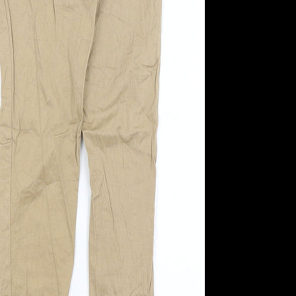 Womens UK Size 8 H&M Regular Fit Chino Brown Trousers