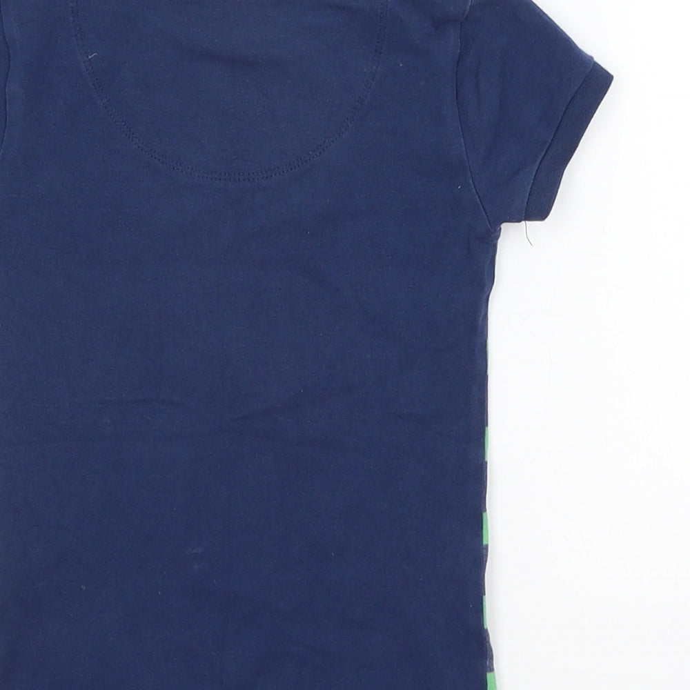 Harry Bear Boys Blue Striped  Basic T-Shirt Size 5 Years  - Tyrannosaurus Rex