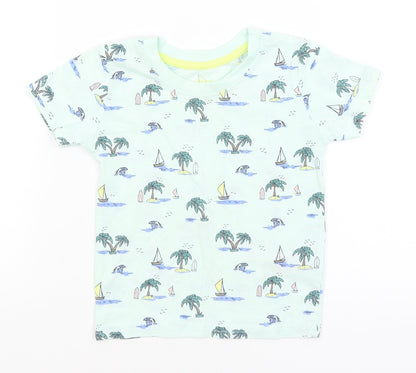 Primark Baby Blue   Basic T-Shirt Size 12-18 Months  - Islands