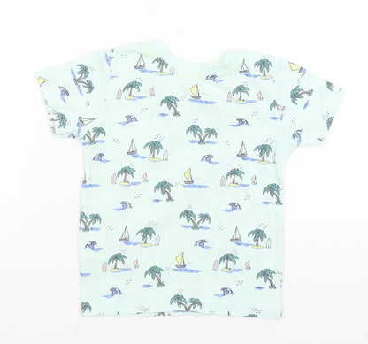 Primark Baby Blue   Basic T-Shirt Size 12-18 Months  - Islands