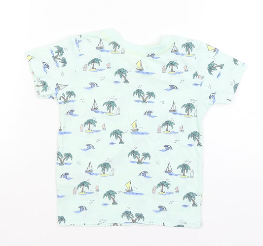 Primark Baby Blue   Basic T-Shirt Size 12-18 Months  - Islands