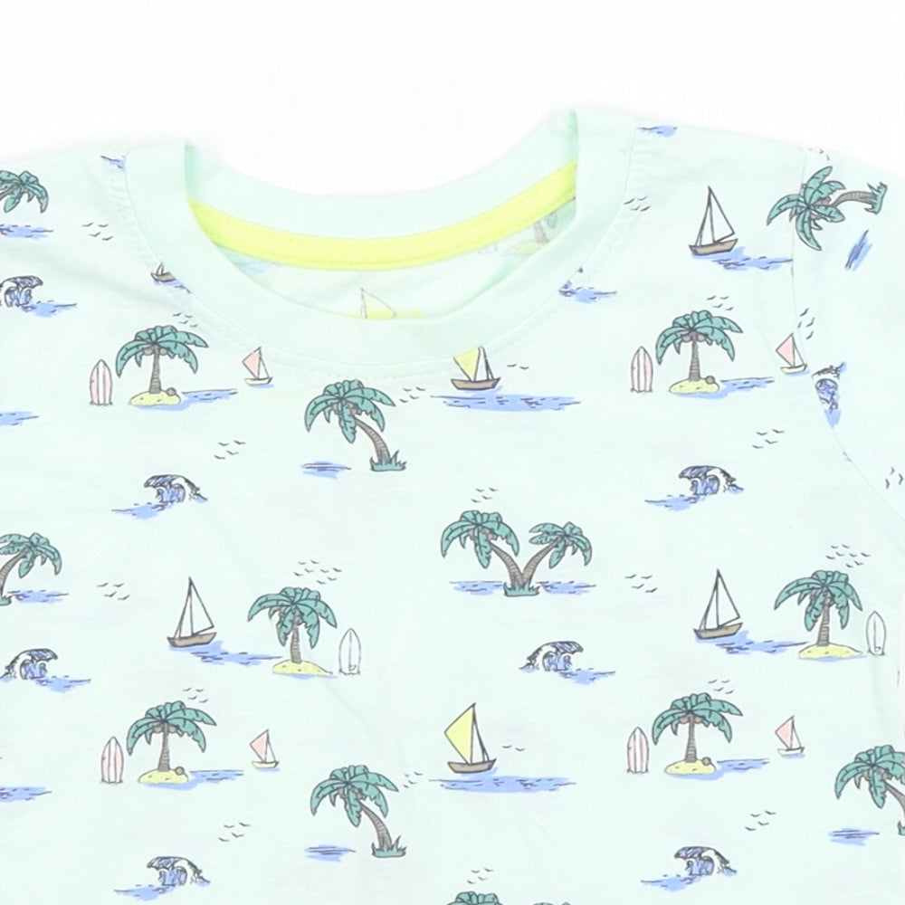 Primark Baby Blue   Basic T-Shirt Size 12-18 Months  - Islands