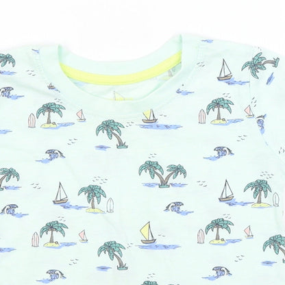 Primark Baby Blue   Basic T-Shirt Size 12-18 Months  - Islands