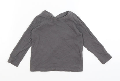Lupilu Baby Grey   Basic T-Shirt Size 9-12 Months
