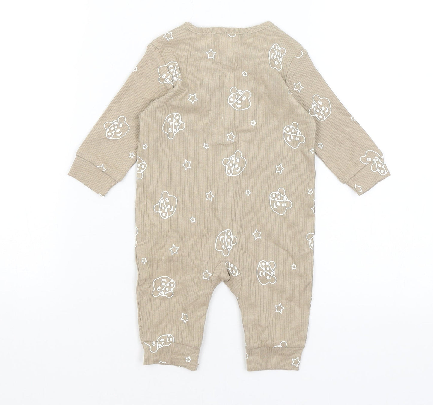 George Baby Brown   Babygrow One-Piece Size 0-3 Months  - Pudsey