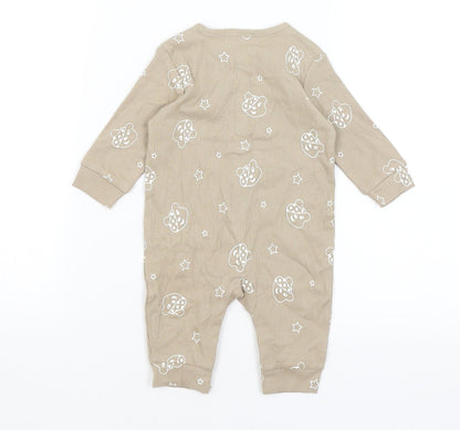 George Baby Brown   Babygrow One-Piece Size 0-3 Months  - Pudsey
