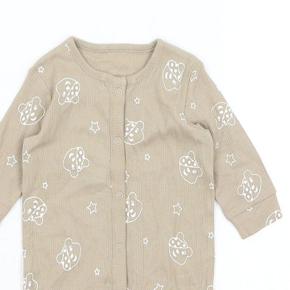 George Baby Brown   Babygrow One-Piece Size 0-3 Months  - Pudsey