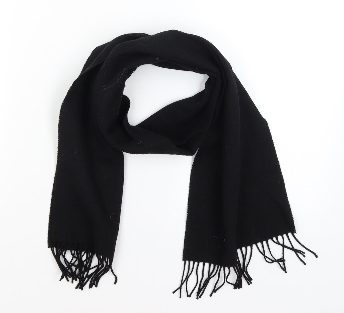 Preworn Womens Black    Scarf