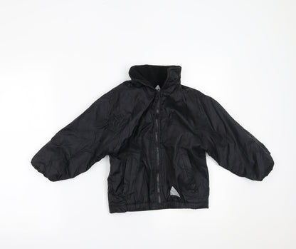 Blue Max Boys Black   Basic Coat Coat Size 3-4 Years
