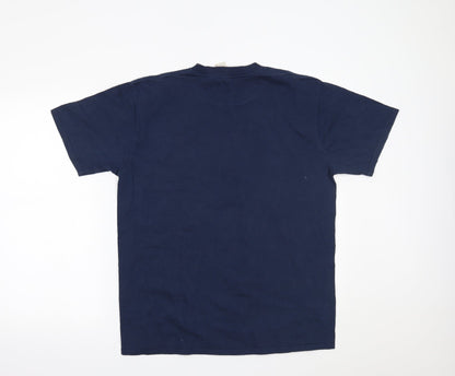 Mens UK Size L Gildan Blue  T-Shirt