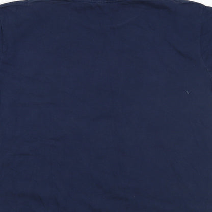 Mens UK Size L Gildan Blue  T-Shirt