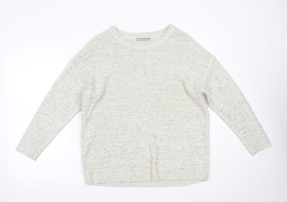 Womens UK Size 14 Marks and Spencer Ivory Pullover Jumper