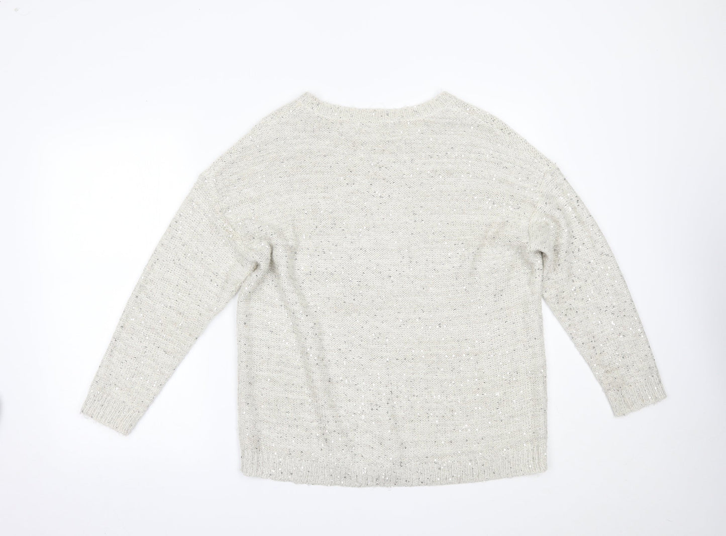 Womens UK Size 14 Marks and Spencer Ivory Pullover Jumper