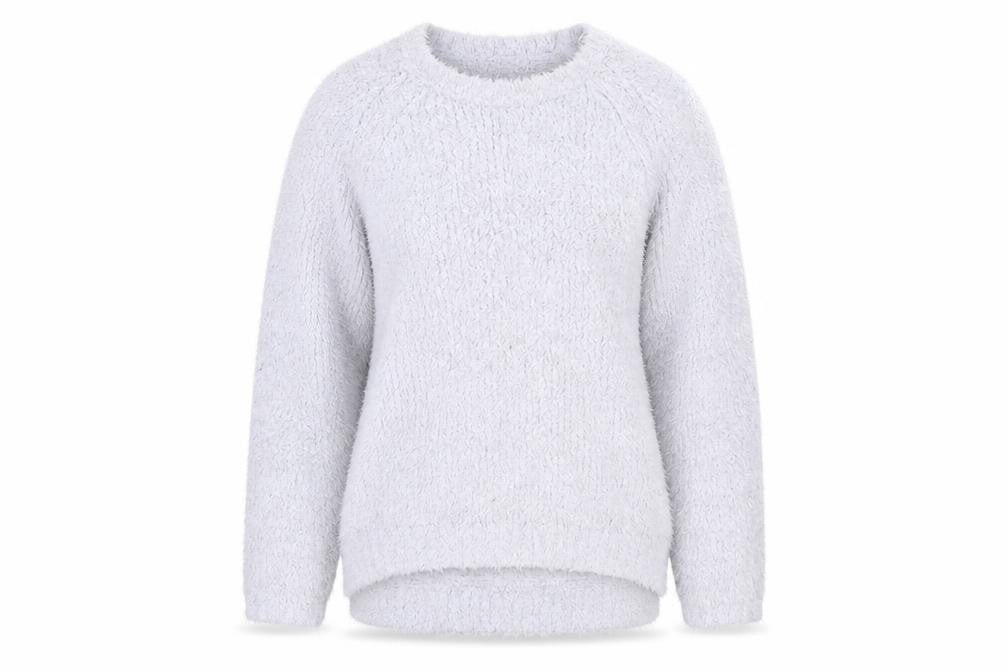 Womens UK Size 10 F&F White Pullover Jumper