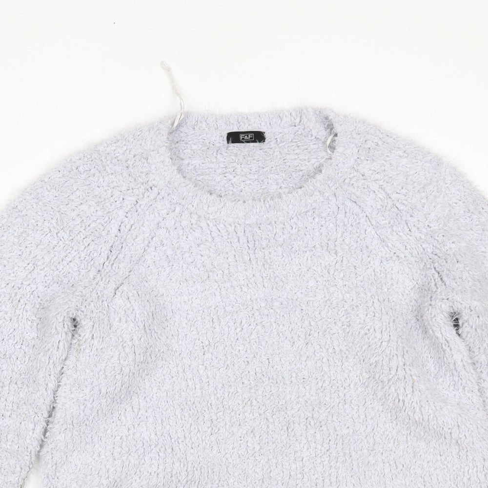 F&F Womens White   Pullover Jumper Size 10
