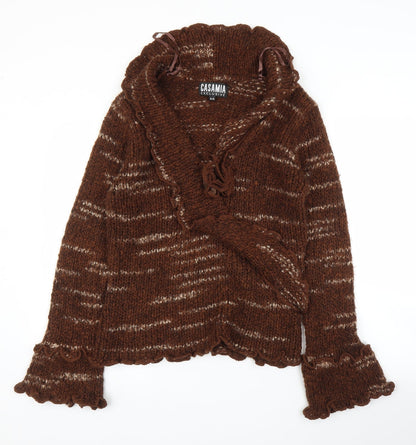 Womens UK Size M Casamia Brown Pullover Jumper