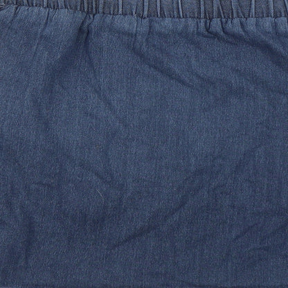 Lands' End Girls Blue  Denim A-Line Skirt Size 11 Years
