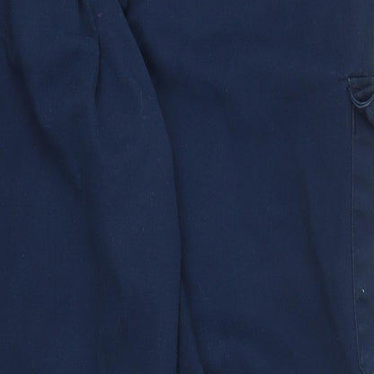 Mens UK Size 37 in Black Knight Regular Fit Carpenter Blue Trousers