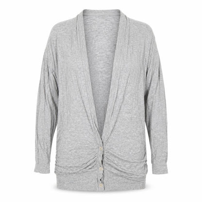 Womens UK Size 10 Topshop Grey Cardigan Jumper