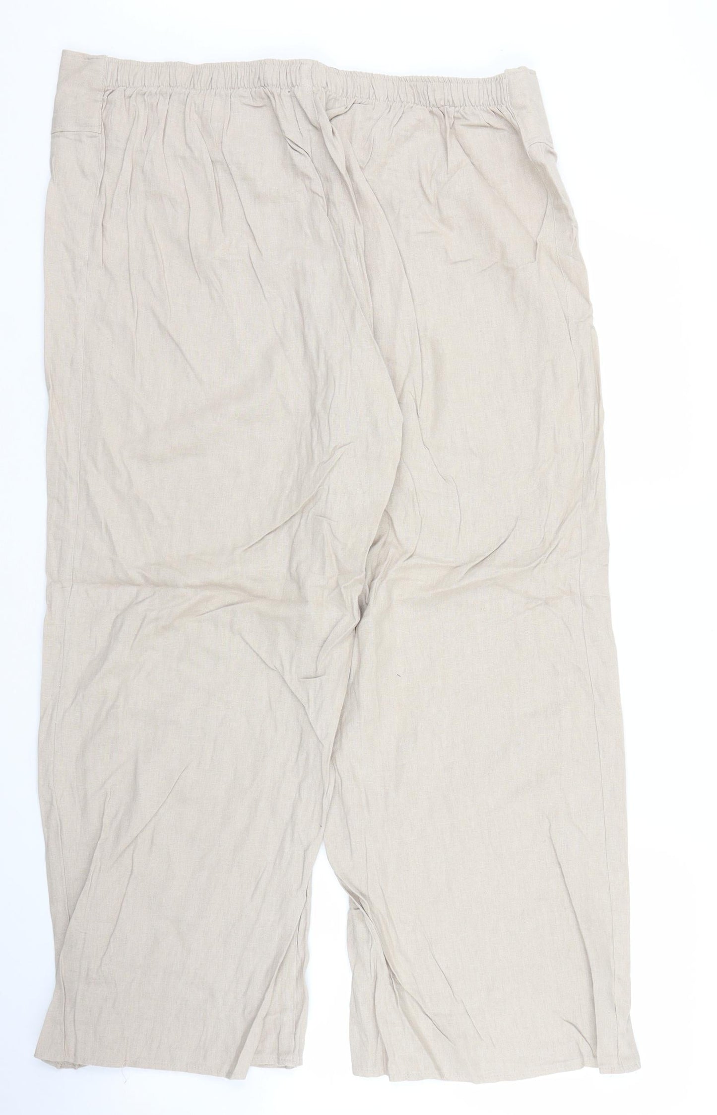 Womens UK Size 18 Evie Regular Fit  Beige Trousers