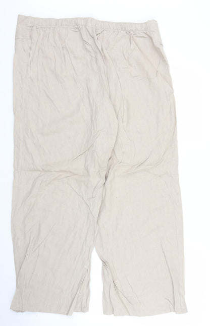 Womens UK Size 18 Evie Regular Fit  Beige Trousers