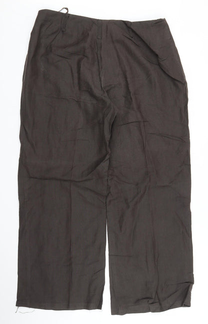 Womens UK Size 16 BM Regular Fit  Brown Trousers