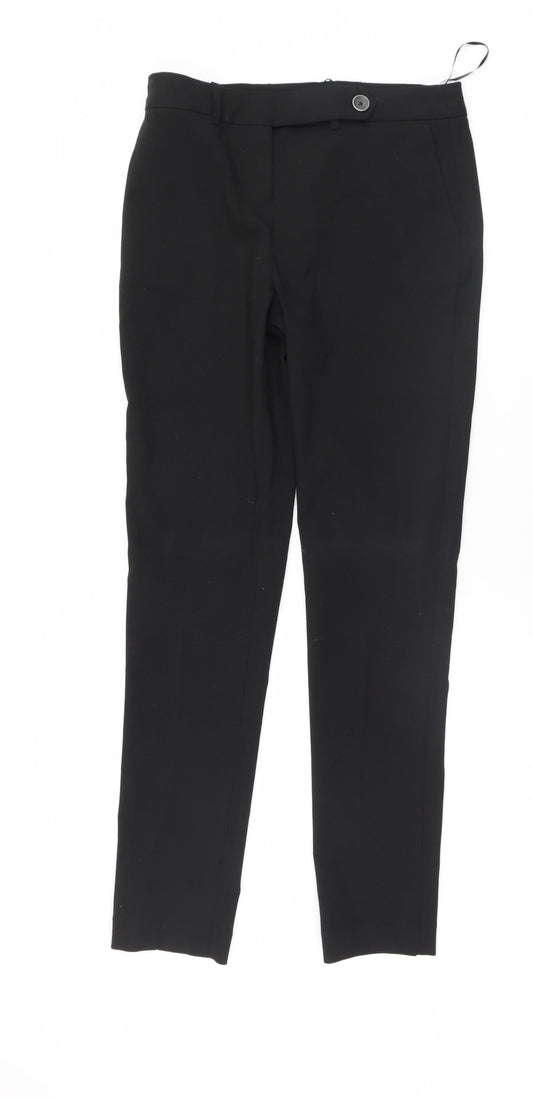 Womens UK Size 8 NEXT Regular Fit  Black Trousers