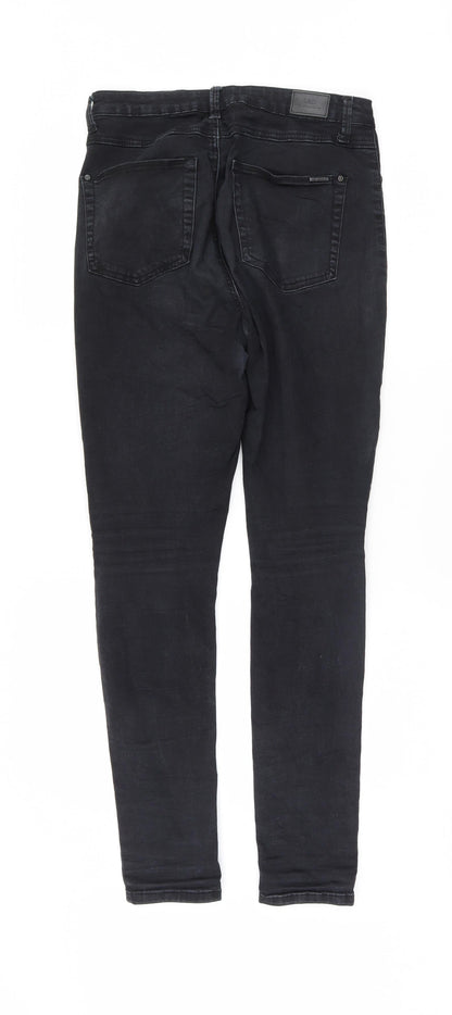 l&d Womens Black   Mom Jeans Size 38 L30 in