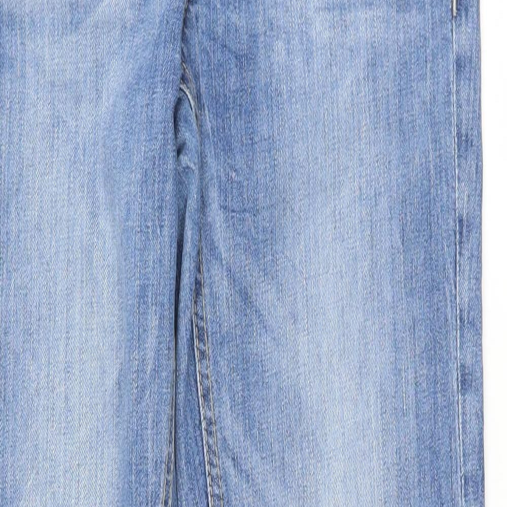 Womens UK Size 34 FIVE Regular Fit Straight Blue Jeans
