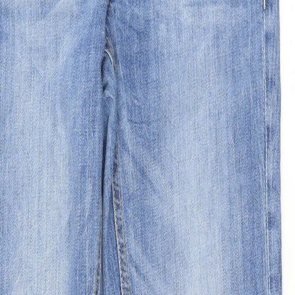 Womens UK Size 34 FIVE Regular Fit Straight Blue Jeans