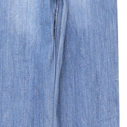 Womens UK Size 34 FIVE Regular Fit Straight Blue Jeans